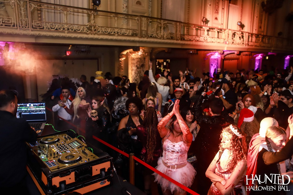 A DJ performing at the ball