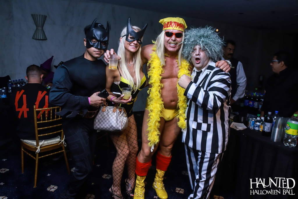 Costumed guests at the Haunted Halloween Ball